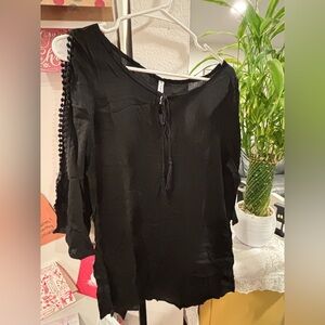 Piphany Coronado Sheer Black Top